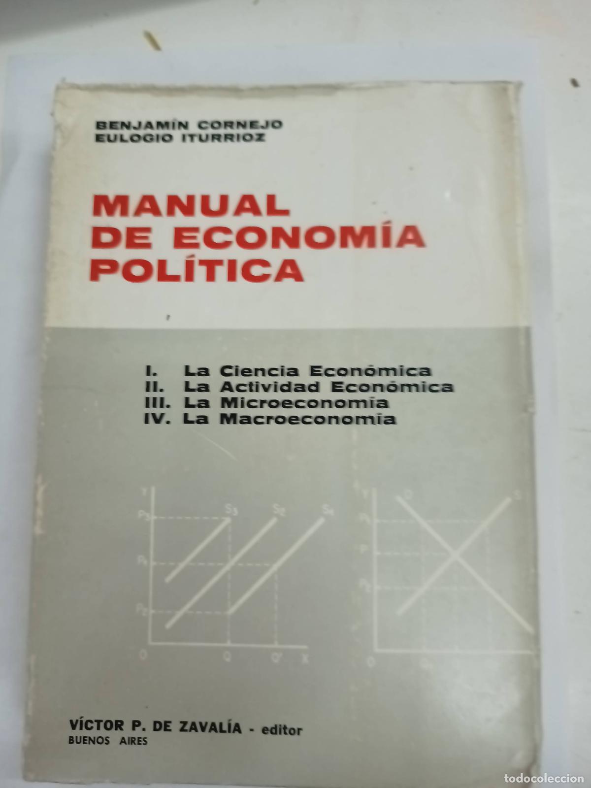 Livros em segunda m&atilde;o: Manual de econom&iacute;a pol&iacute;tica - Eulogio Iturrioz - Benjam&iacute;n Cornejo