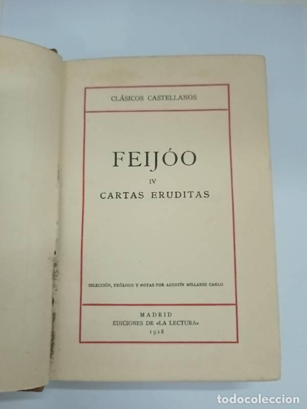 Libros: Cartas eruditas - Feijoo - Foto 1