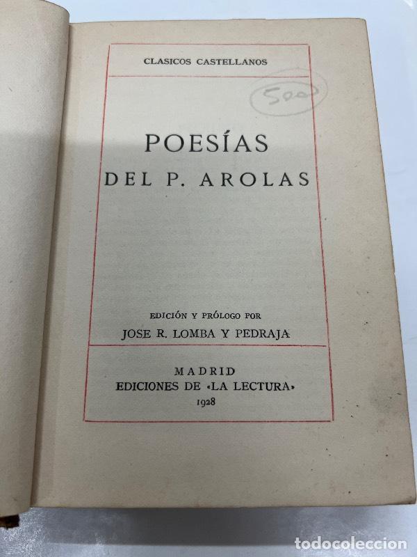 Libros: Poesias - P. Arolas - Foto 1
