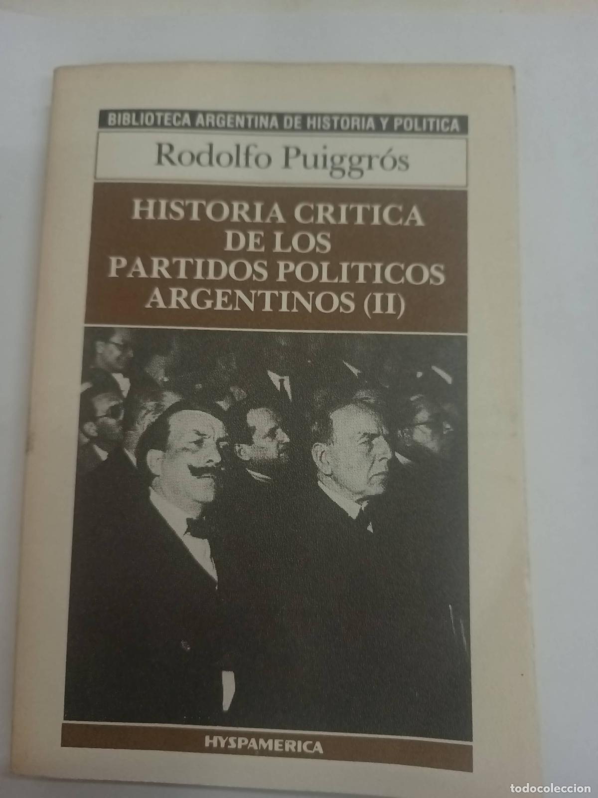 Libros: Historia critica partidos politicos arg ii - Rodolfo Puiggros