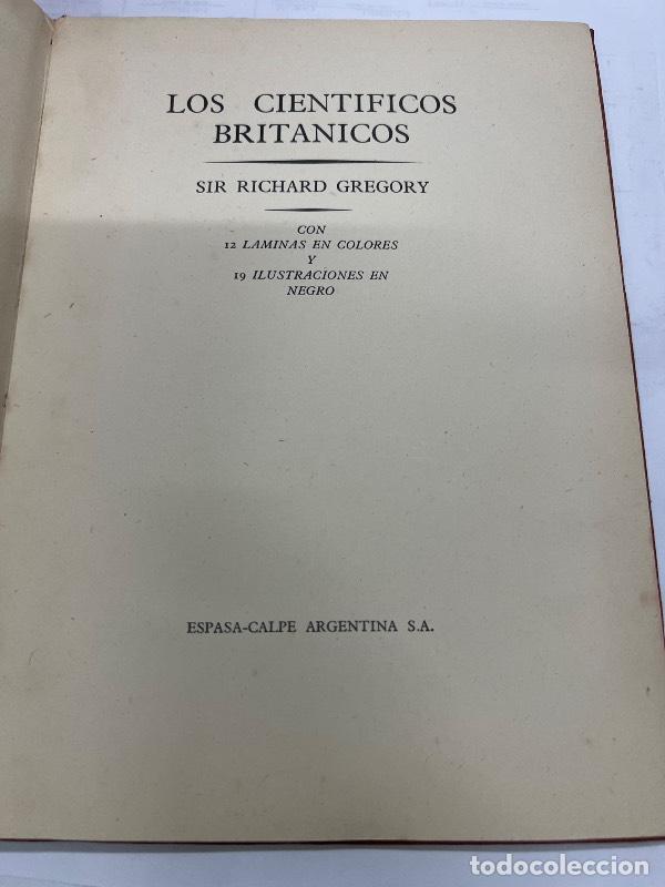 books: Los cientificos britanicos - Richard Gregory