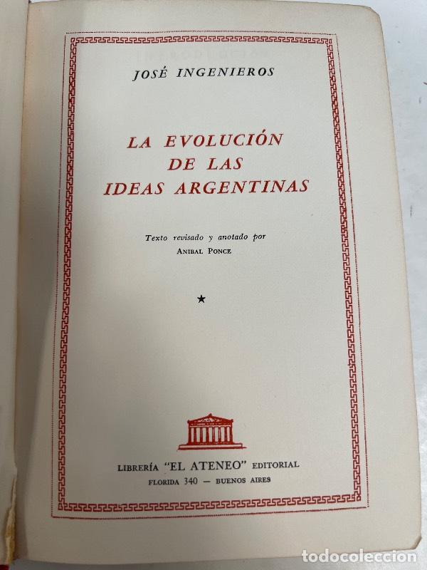 Libri di seconda mano: La evolucion de las ideas argentinas - Varios autores