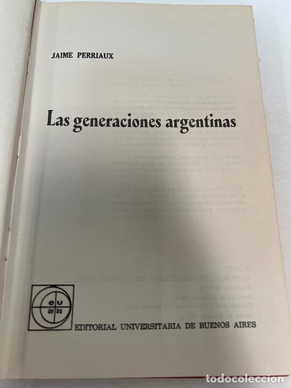 B&uuml;cher: Las generaciones argentinas - Jaime Perriaux
