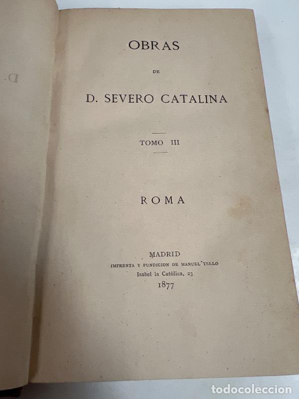 Libros: Obras de D. Severo catalina Tomo II - D. Severo catalina - Foto 1