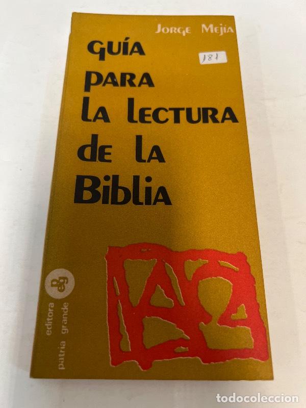 Libros: Guia para la lectura de la biblia - Jorge Mejia
