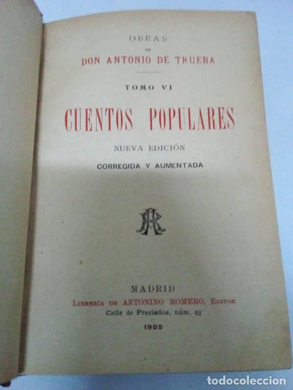 books: Obras de D. Antonio de Trueba. Tomo VI. Cuentos populares - Antonio de Trueba