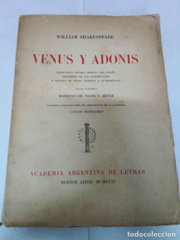 Libros: Venus y Adonis - William Shakespeare - Foto 1