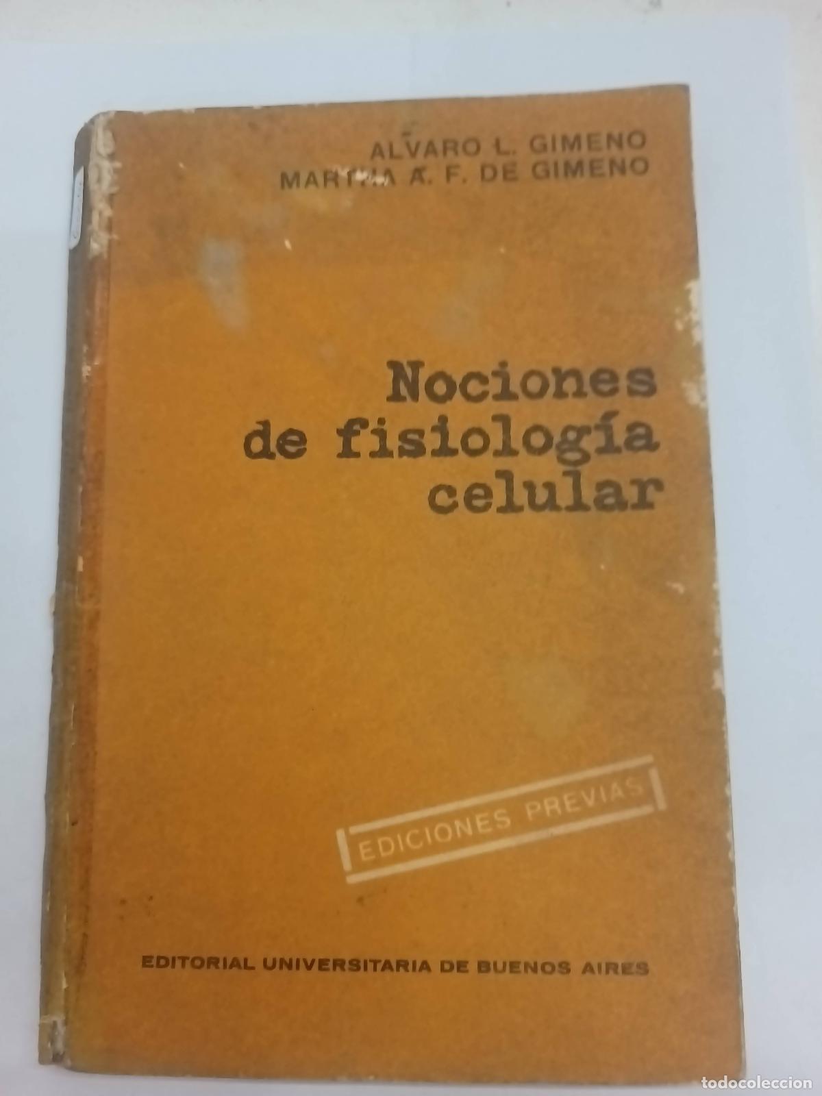 Libros: Nociones de fisiolog&iacute;a celular - Gimeno