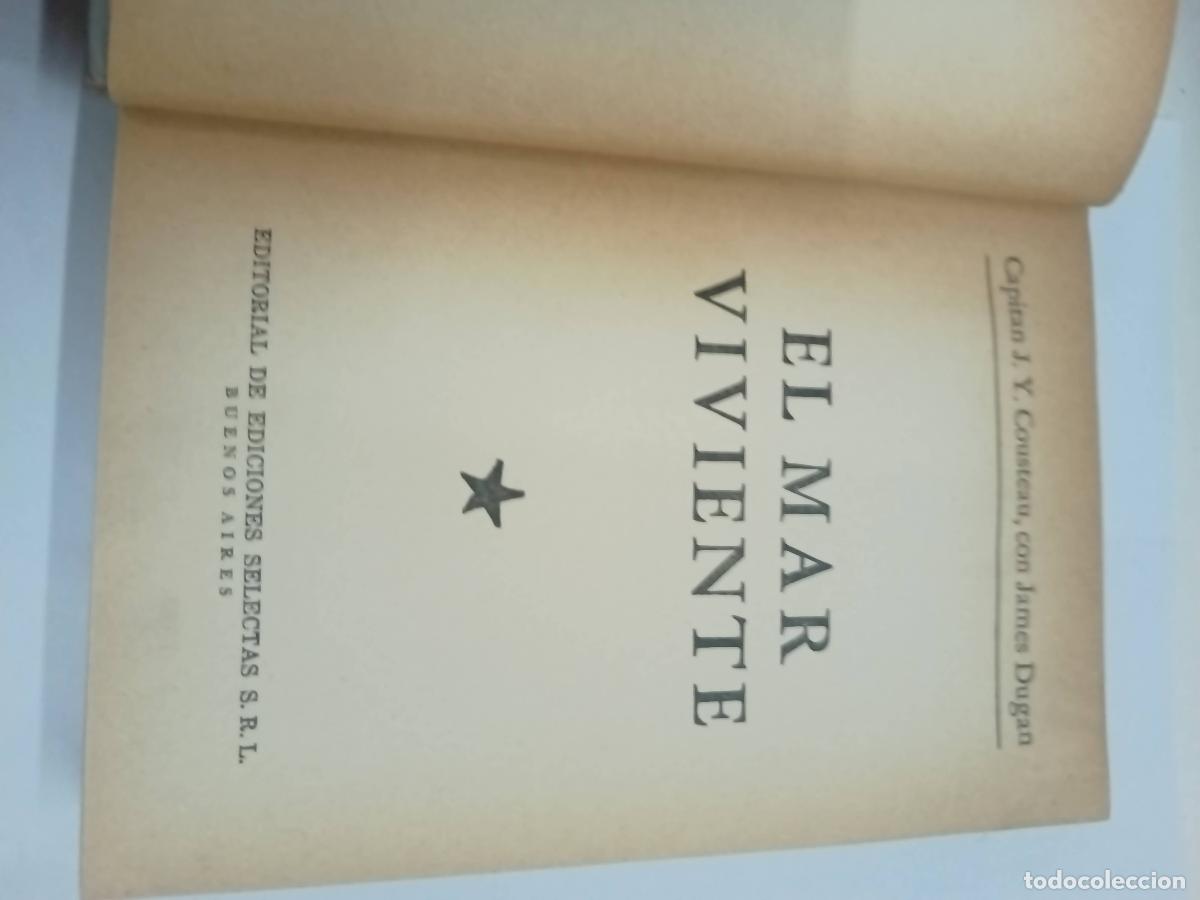 Libros: El mar viviente - &rdquo;Cousteau, Capitan J. Y.; Dugan, James&rdquo; - Foto 1
