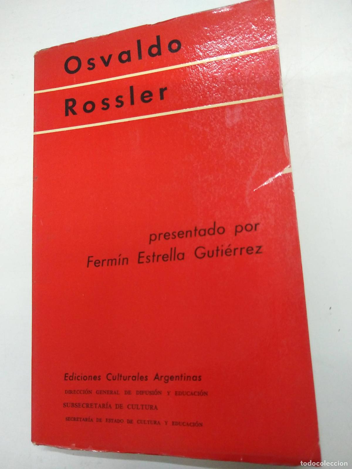 Libros: Osvaldo Rossler - Fermin Estrella Gutierrez - Foto 1
