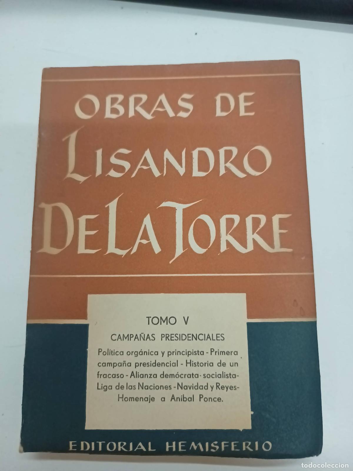 books: Obras de Lisandro de la torre tomo v - Lisandro de la torre