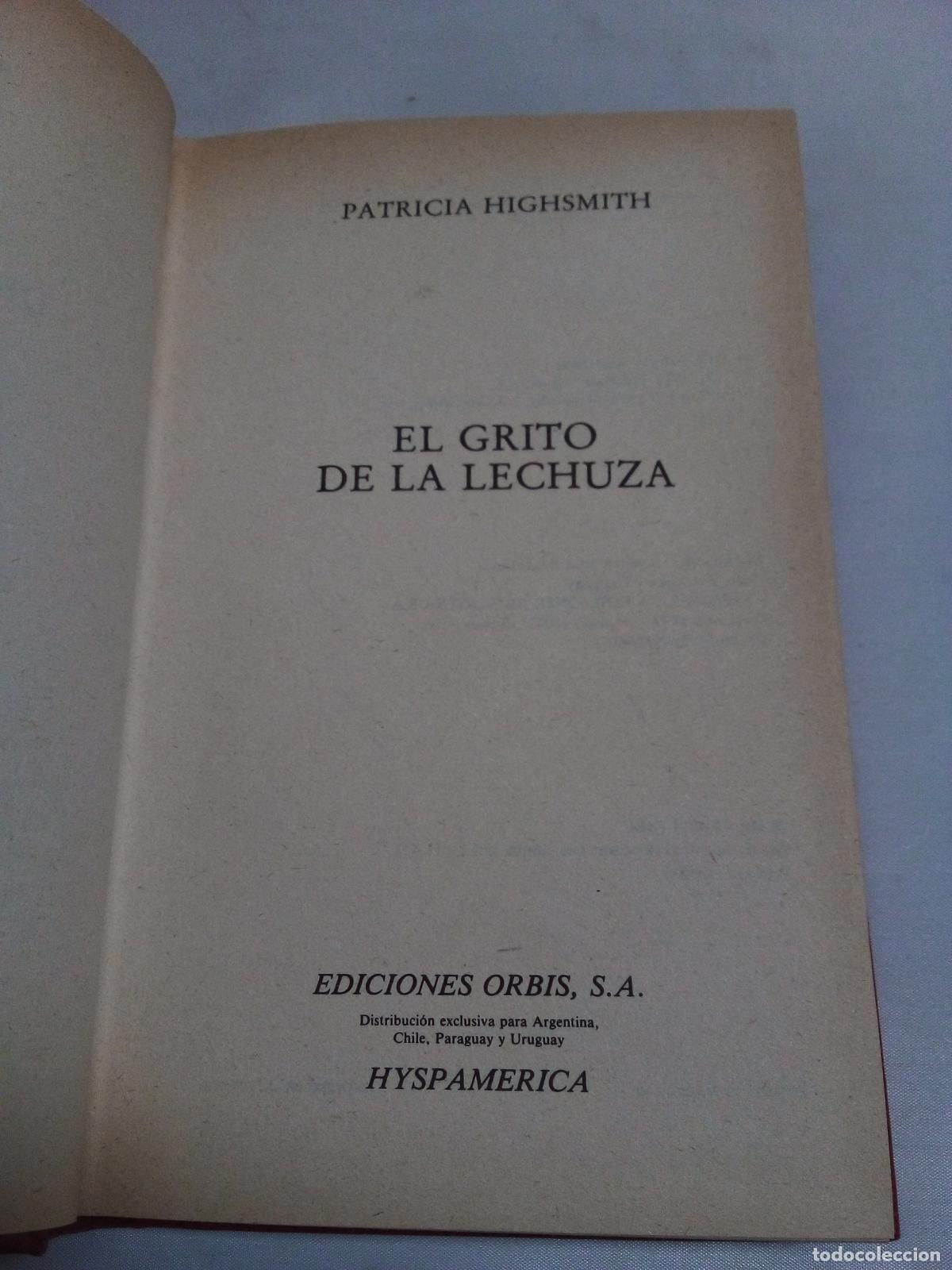 Libros: El grito de la lechuza - Patricia Highsmith