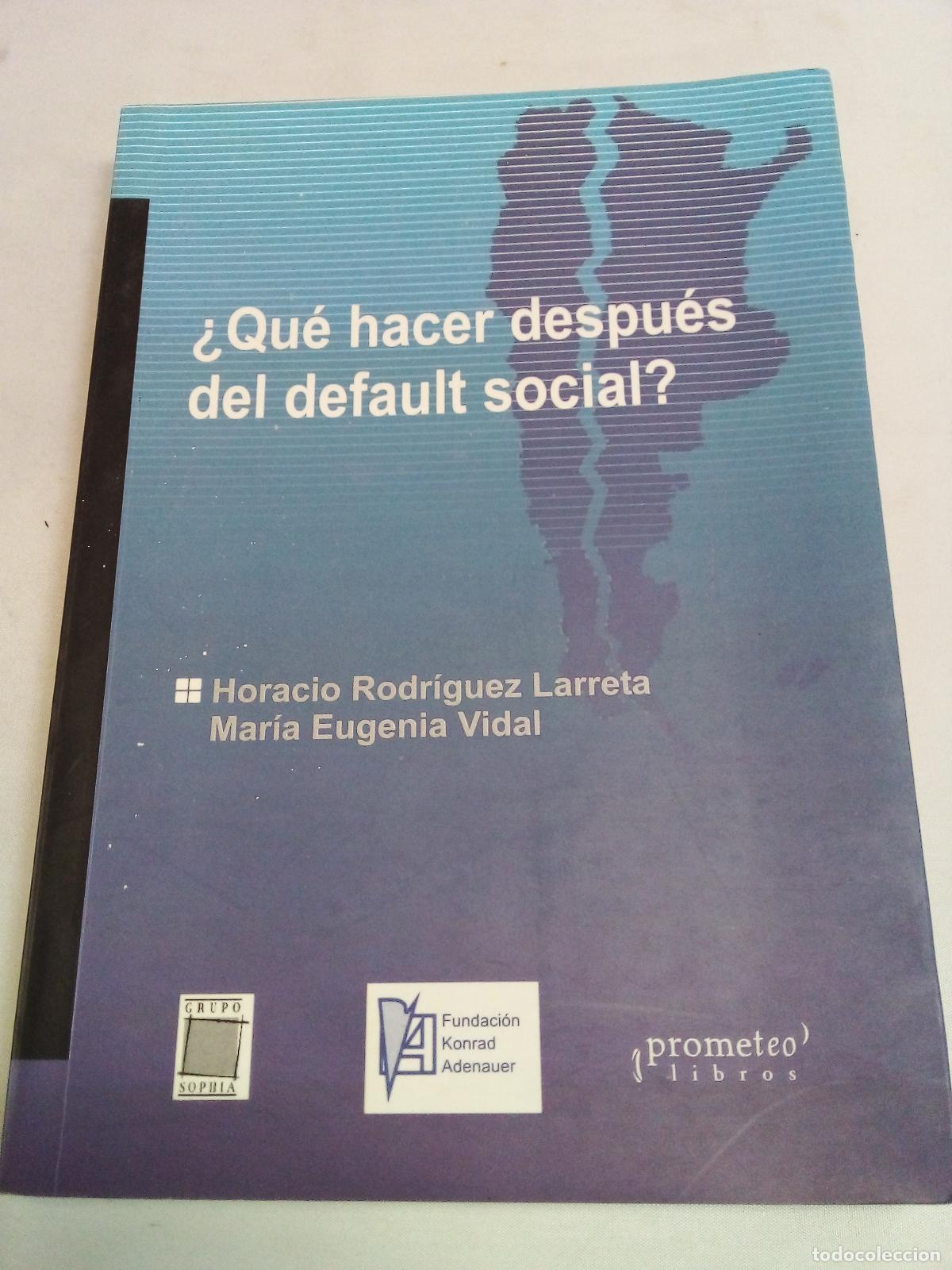 Libros: Que Hacer Despues del Default Social? - Horacio Rodriguez Larreta - Foto 1