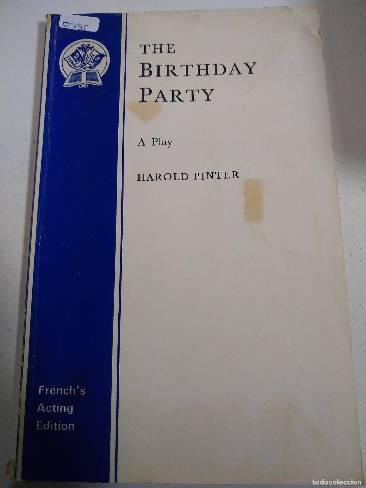 Libros: The birthday party - Harold Pinter