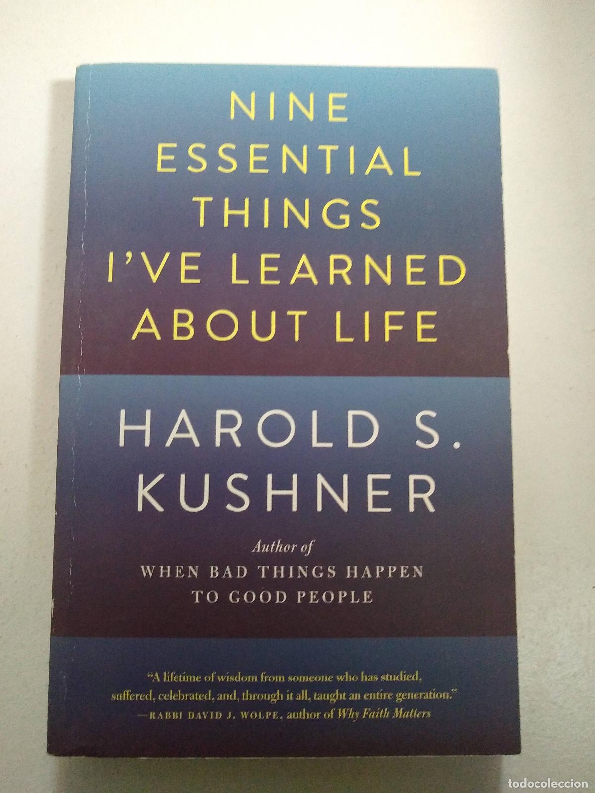 Libros: Nine essential Things ive learned about life - Harold S Kushner - Foto 1