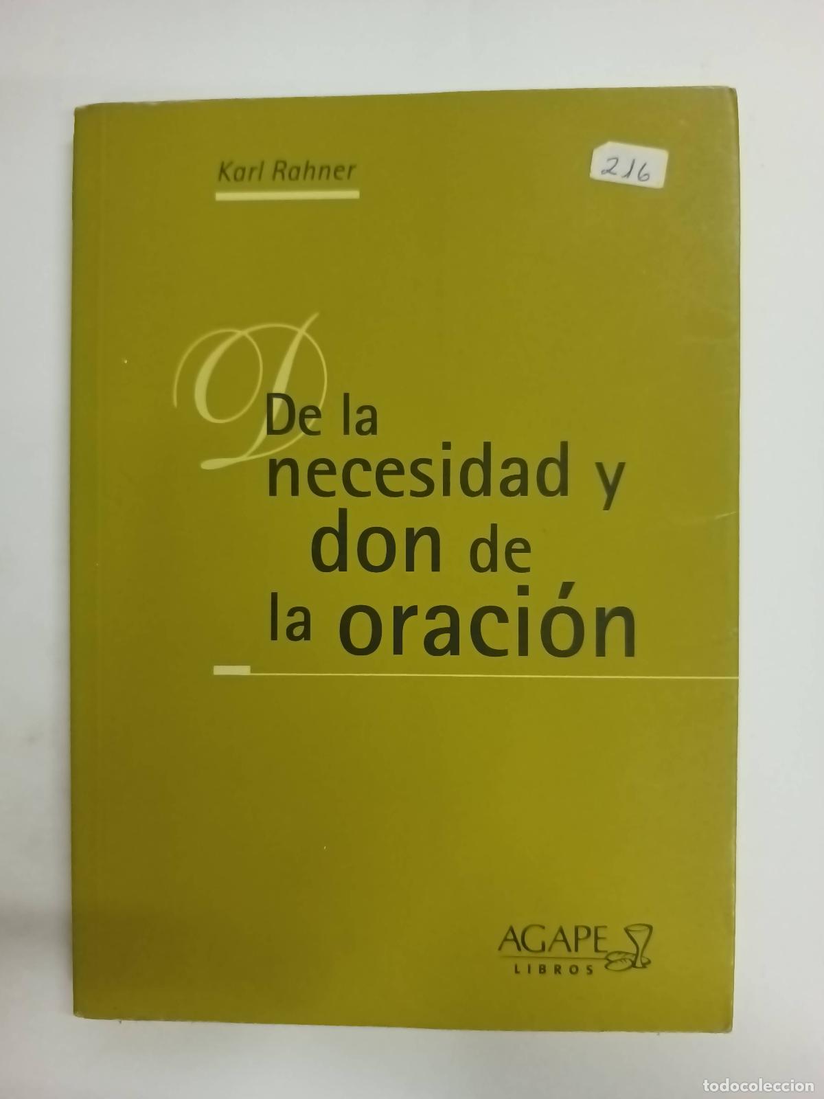 Libros: De la necesidad y don de la oraci&ograve;n - Karl Rahner - Foto 1
