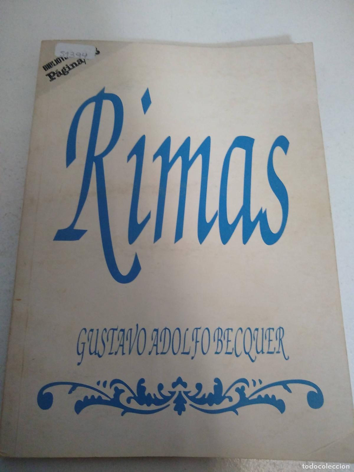 Libros: Rimas - Gustavo Adolfo Becquer - Foto 1