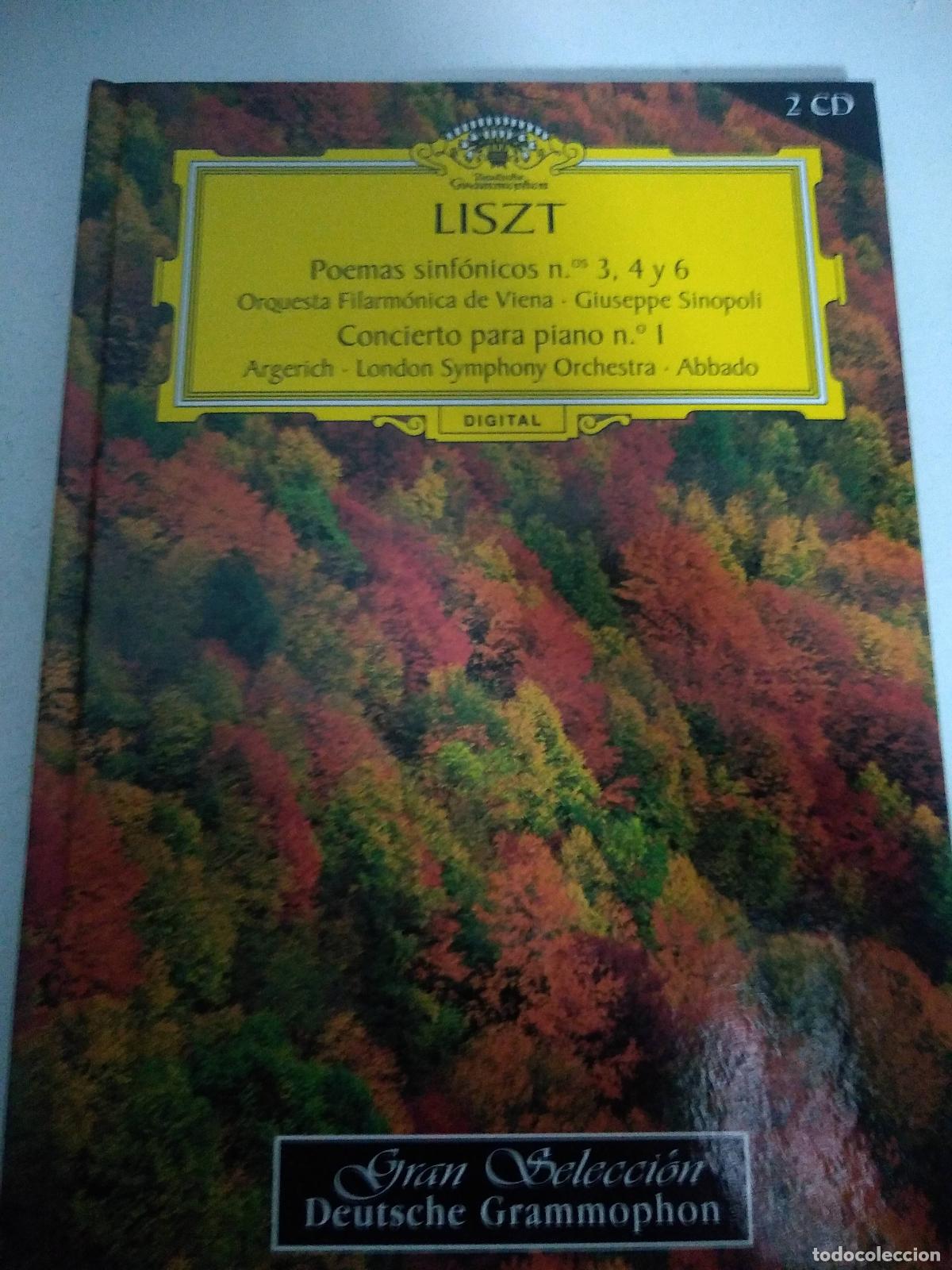 Libros: Liszt: Poemas sinf&oacute;nicos nos. 3, 4 y 6. Concierto para piano n&ordm; 1 (2 CD) - Liszt