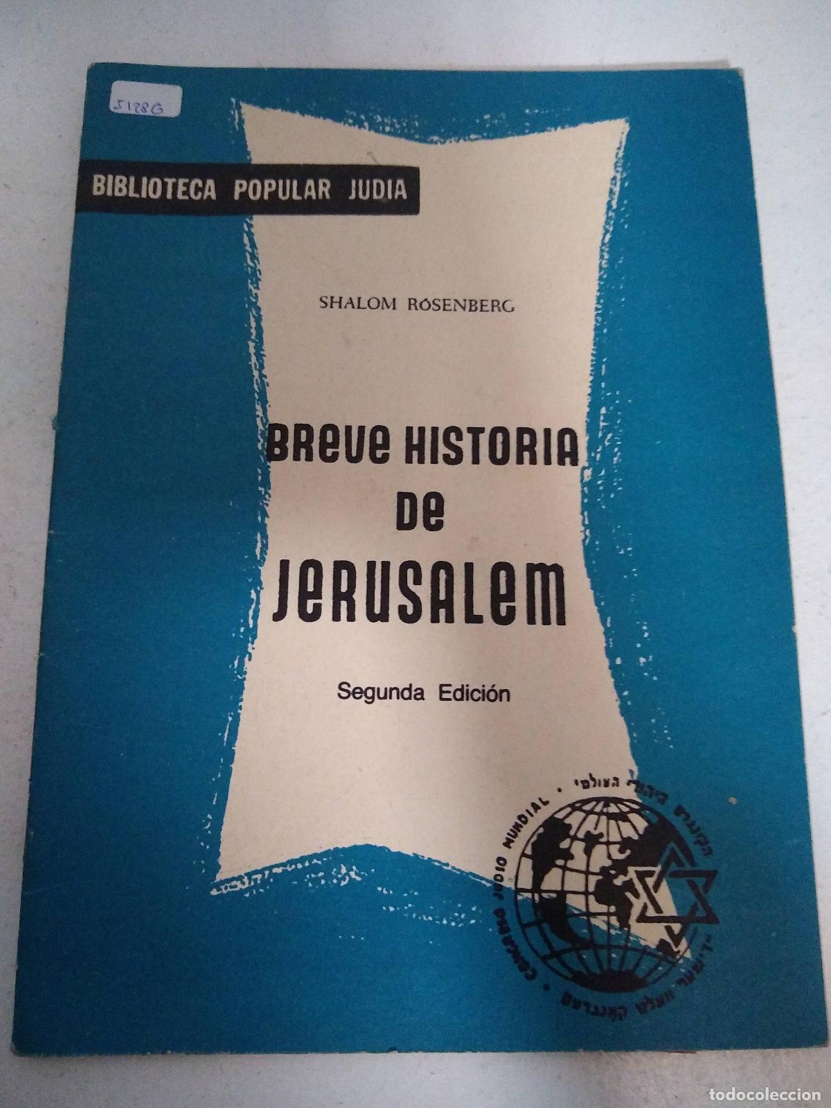 Livros em segunda m&atilde;o: Breve historia de Jerusalem - Shalom Rosenberg