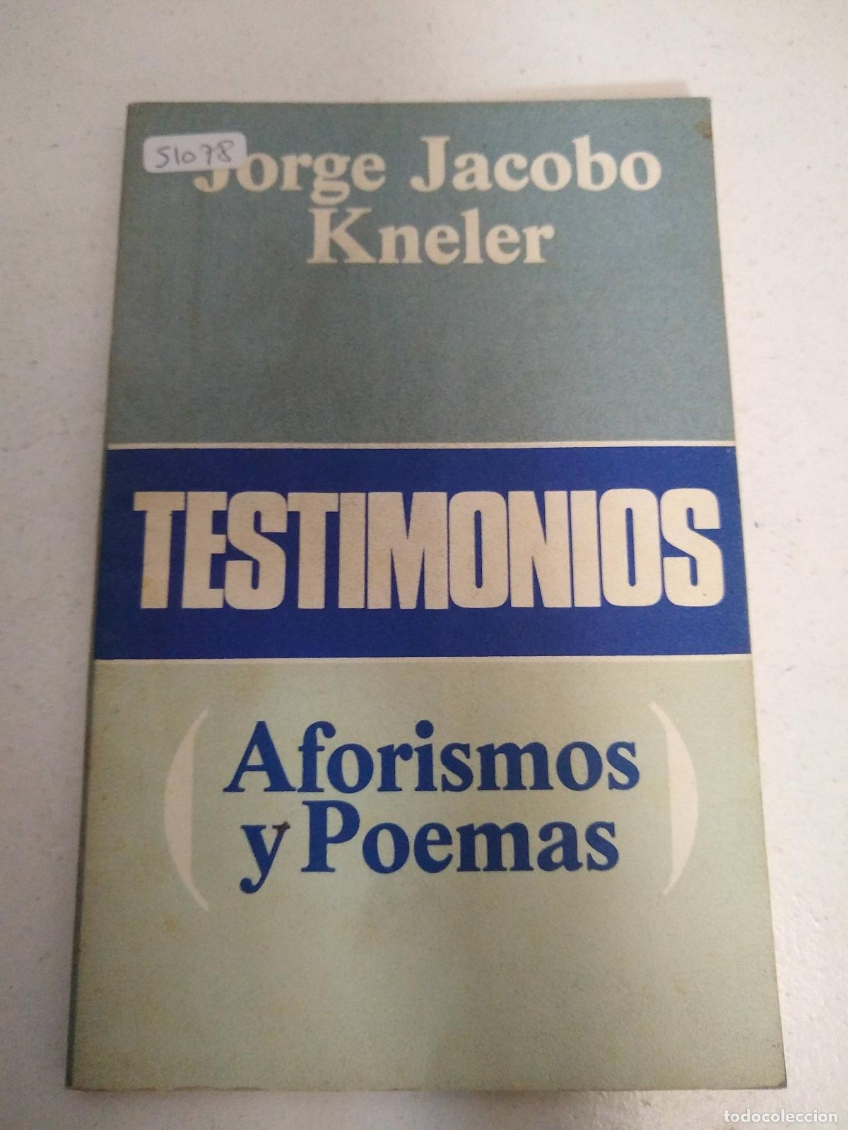 Libros: Testimonios - Jorge Kneler - Foto 1