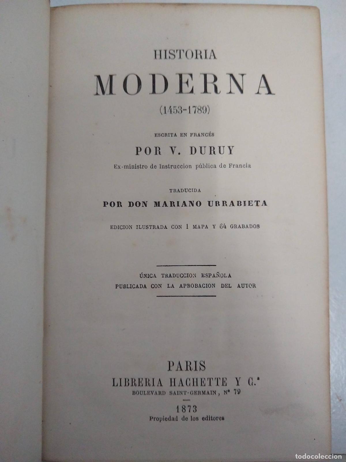 Libros: Historia universal (1453 - 1789) - V Duruy - Foto 1