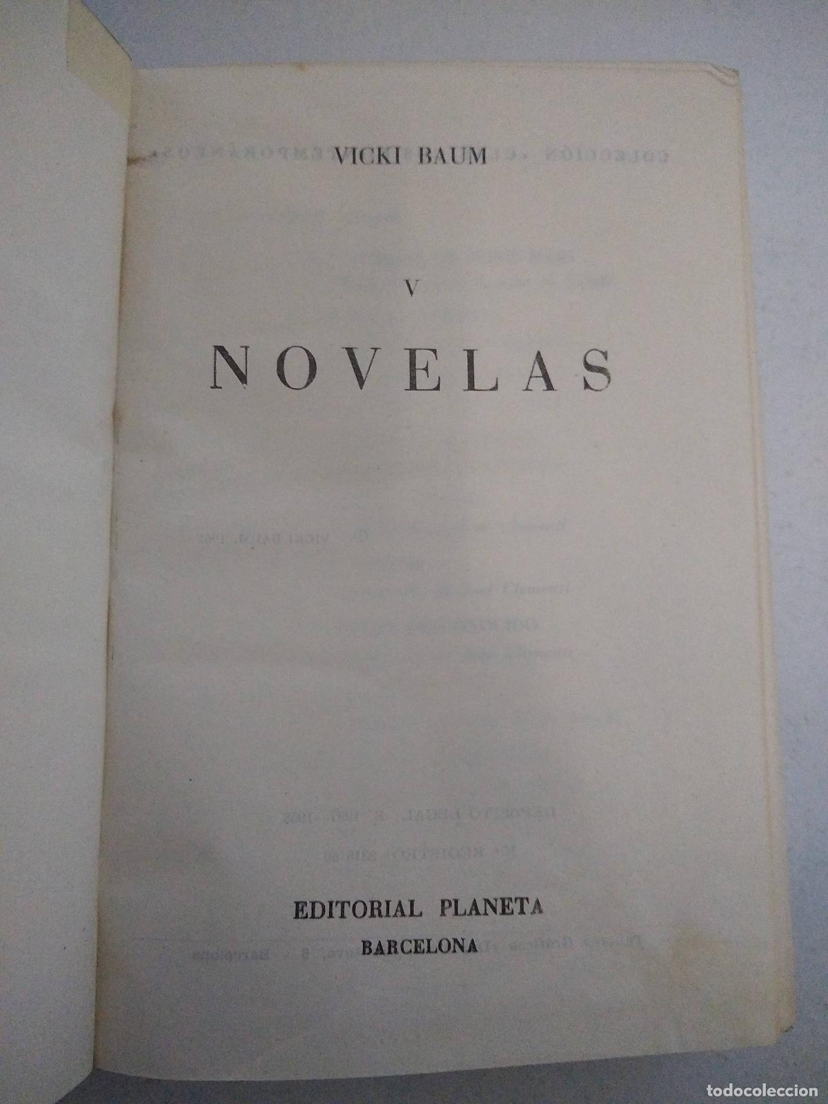 Libros: Novelas V - Vicki Baum - Foto 1