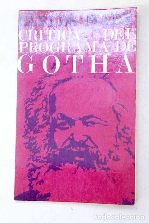 Libros: Critica del programa gotha.- Marx, Karl