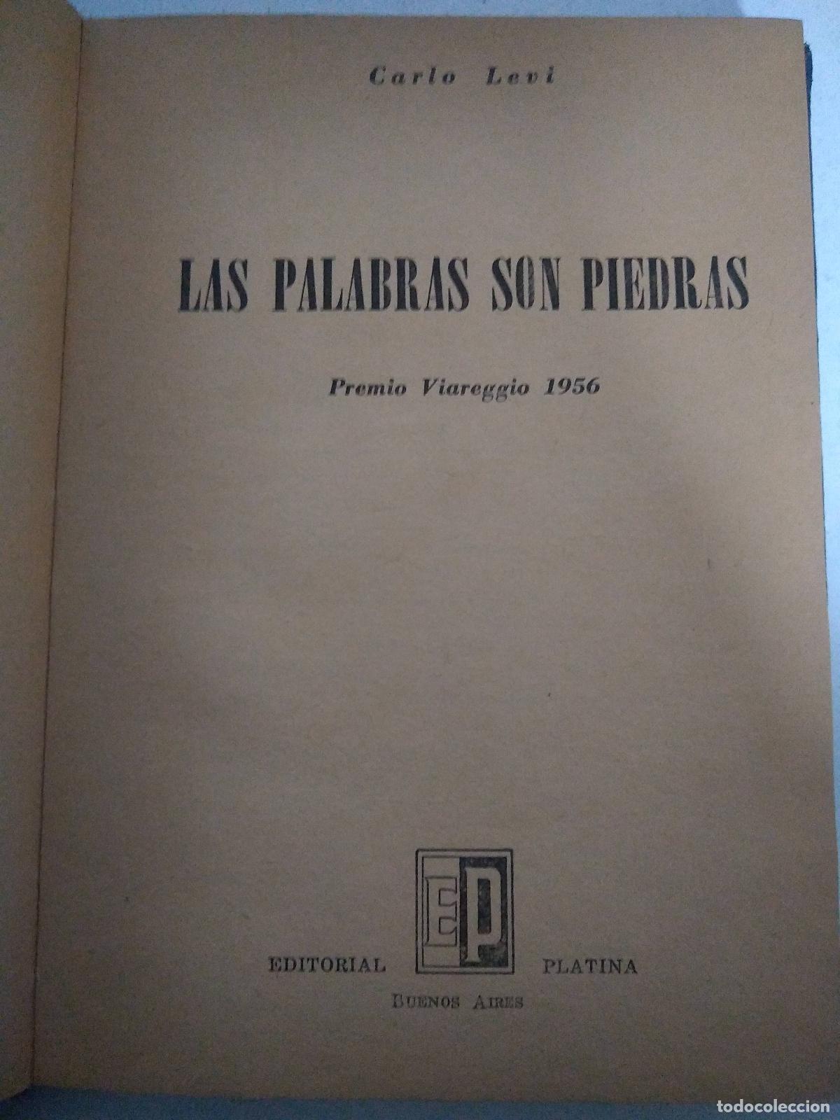 Libros: Las palabras son piedras - Carlo Levi - Foto 1