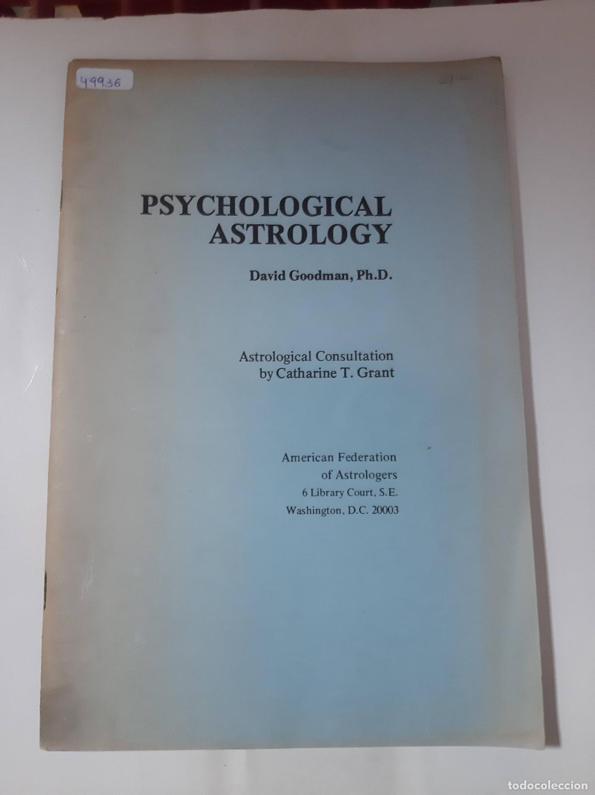 Libros: Psychological astrology - David Goodman - Foto 1