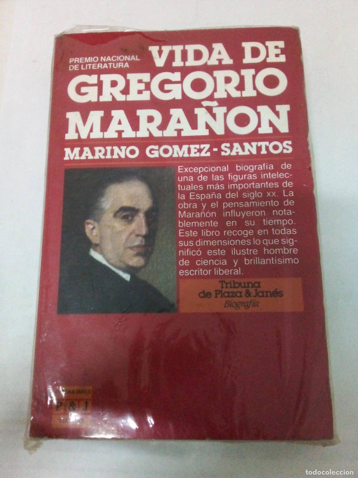 Libros: Vida de Gregorio Mara&ntilde;&oacute;n - Marino G&oacute;mez-Santos - Foto 1