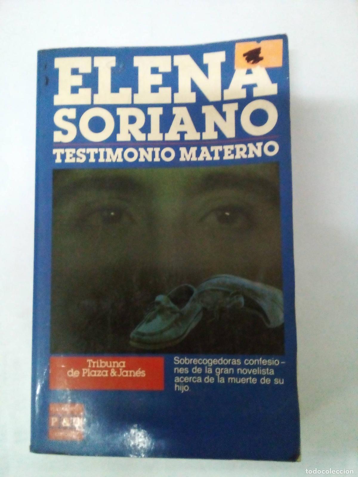 Libros: Testimonio materno - Elena Soriano - Foto 1