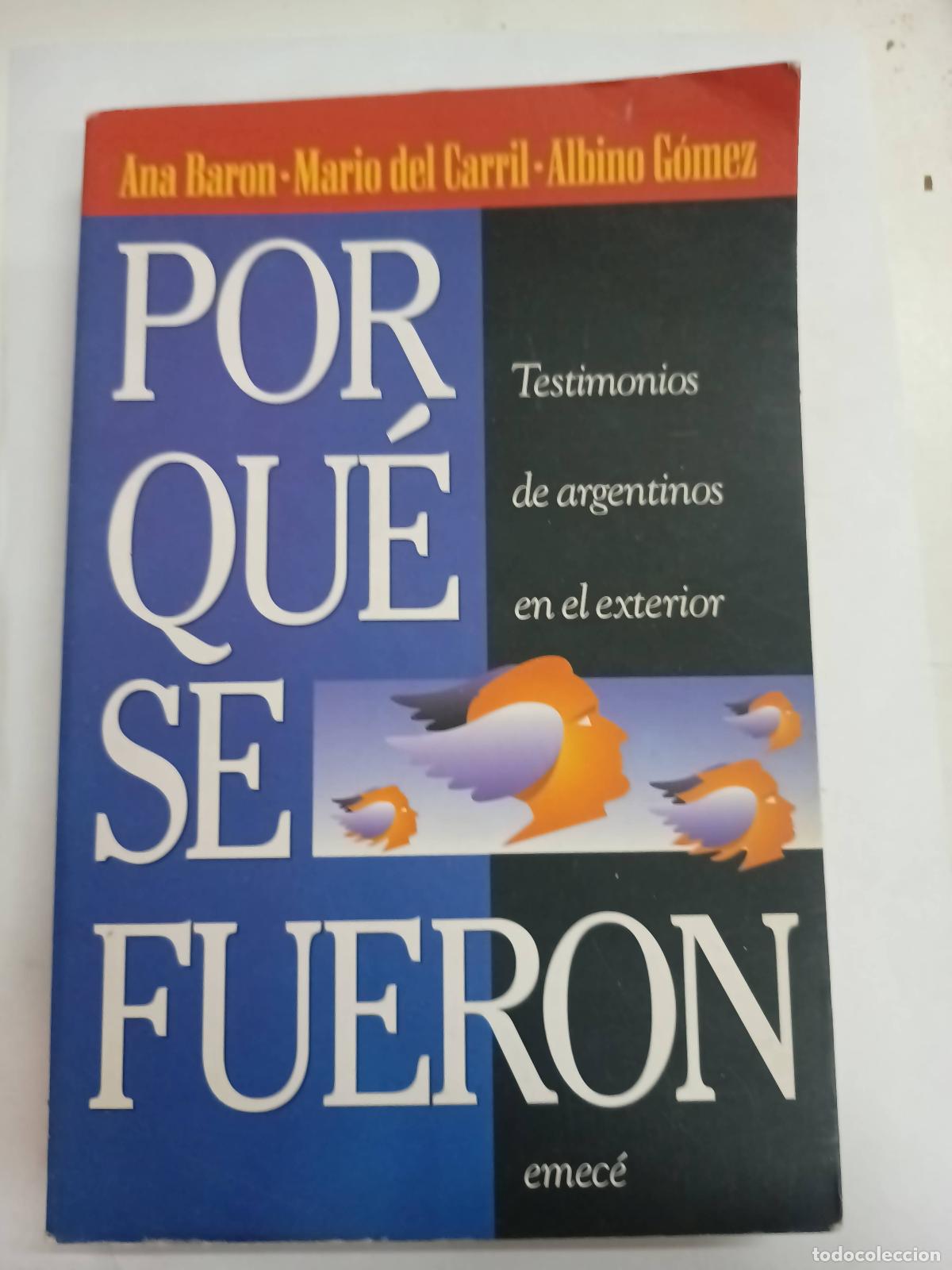 B&uuml;cher: Por que se fueron - ANA BAR&Oacute;N - MARIO DEL CARRIL - ALBINO G&Oacute;MEZ