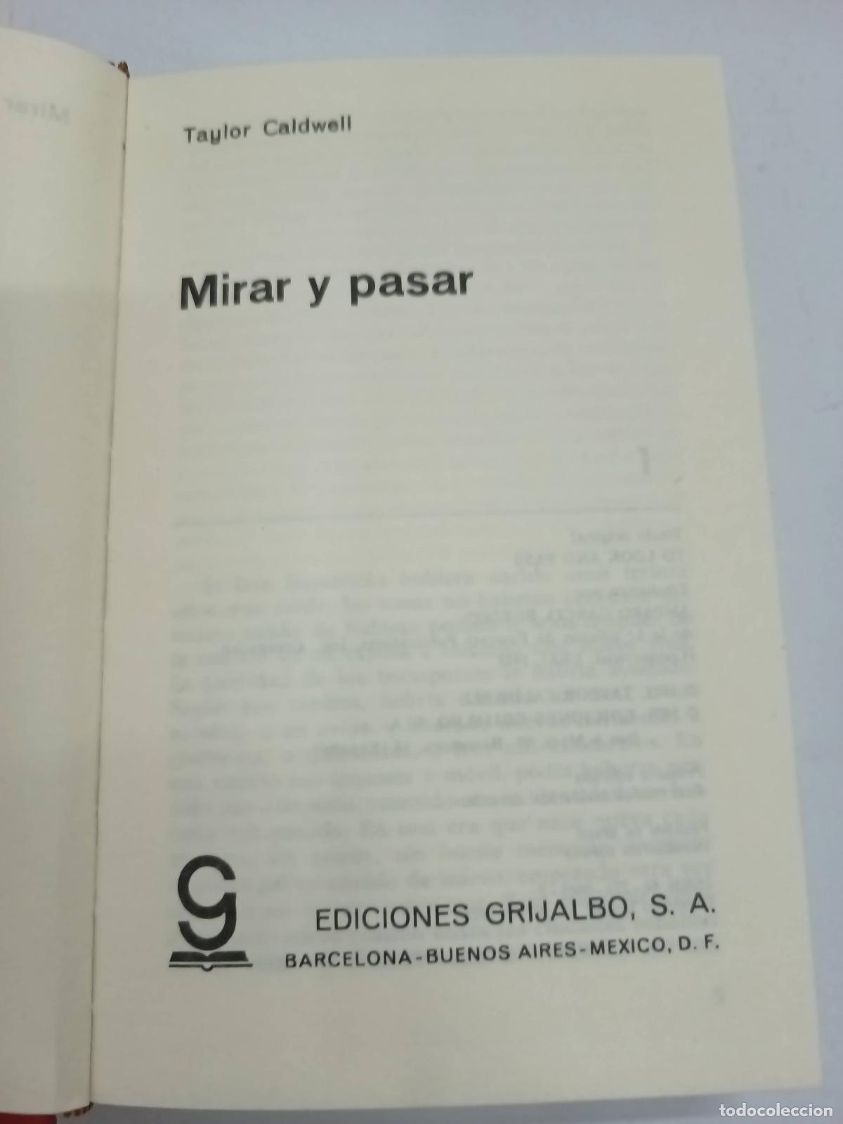 Libros: Mirar y pasar - Taylor Caldwell - Foto 1
