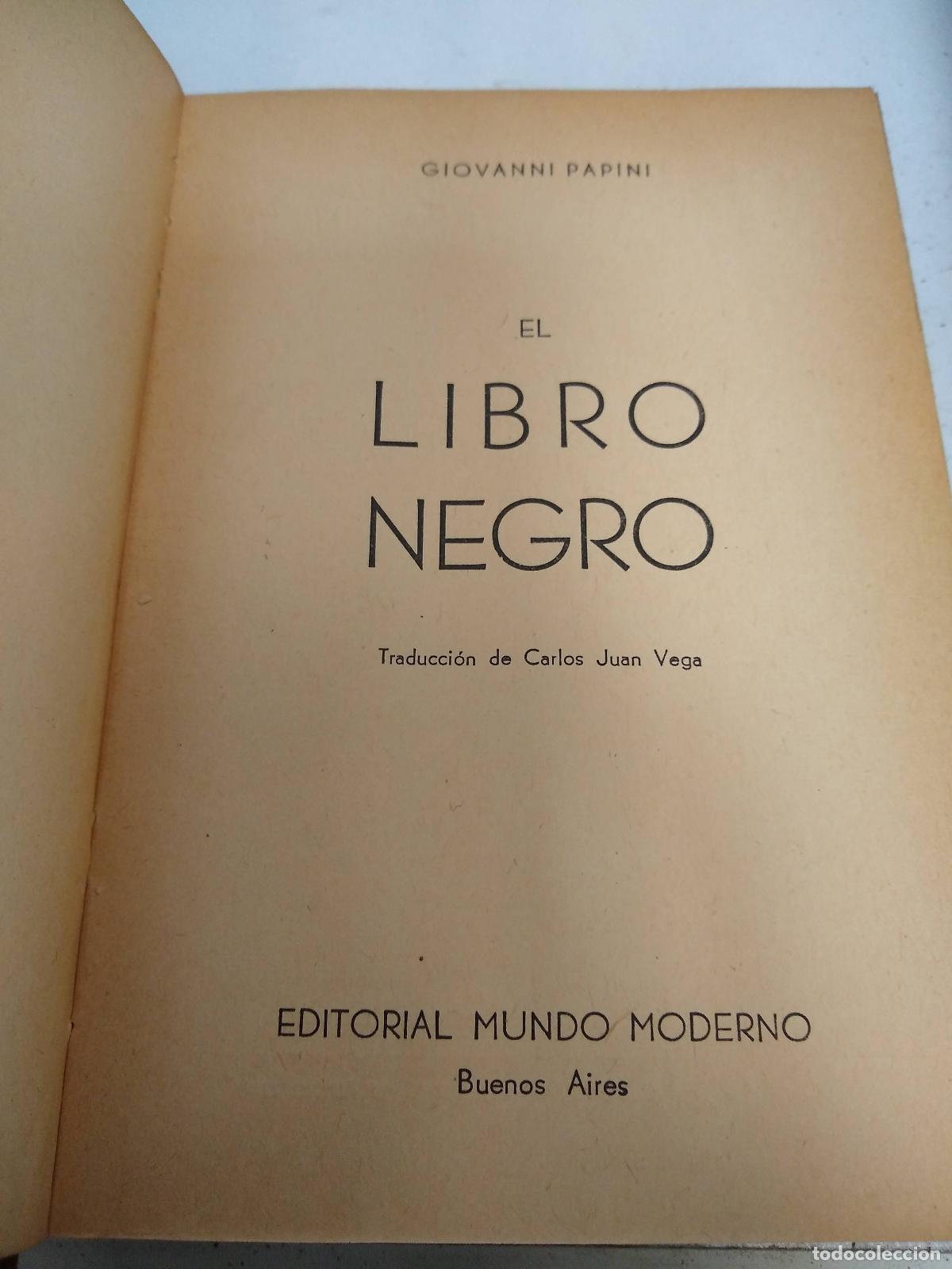 Libros: El libro negro - G Papini - Foto 1