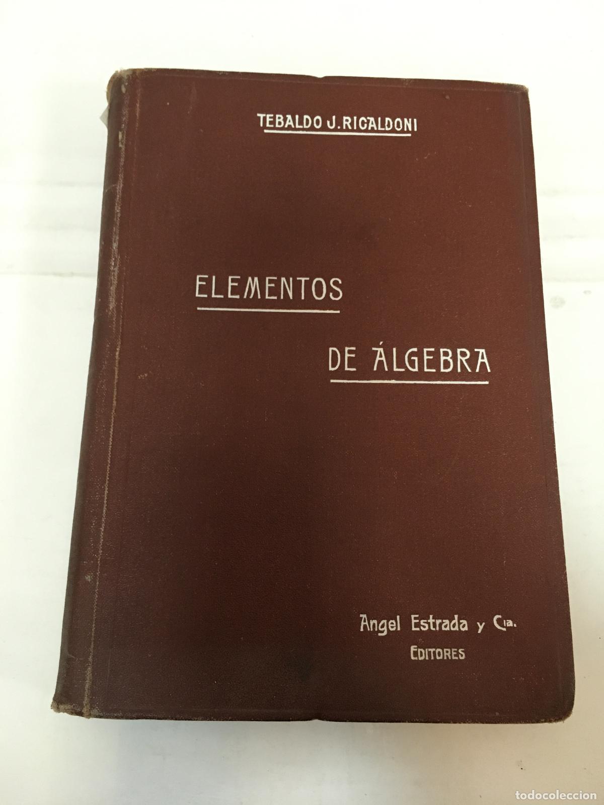 books: Elementos de algebra - Tebaldo J. Ricaldoni