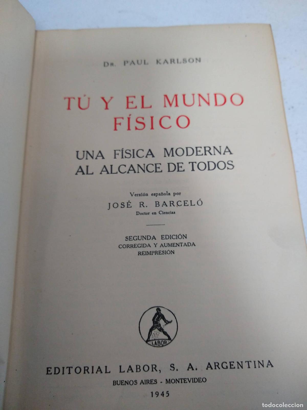 Libri di seconda mano: Tu y el mundo fisico - Paul Karlson