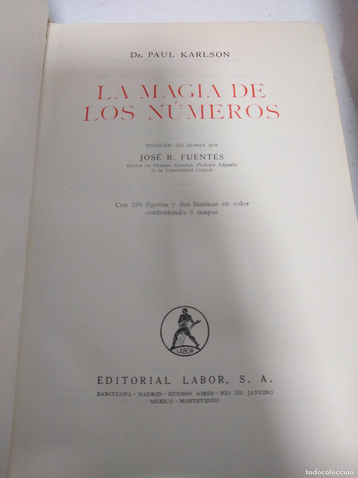 Libros: La magia de los numeros - Paul Karlson - Foto 1