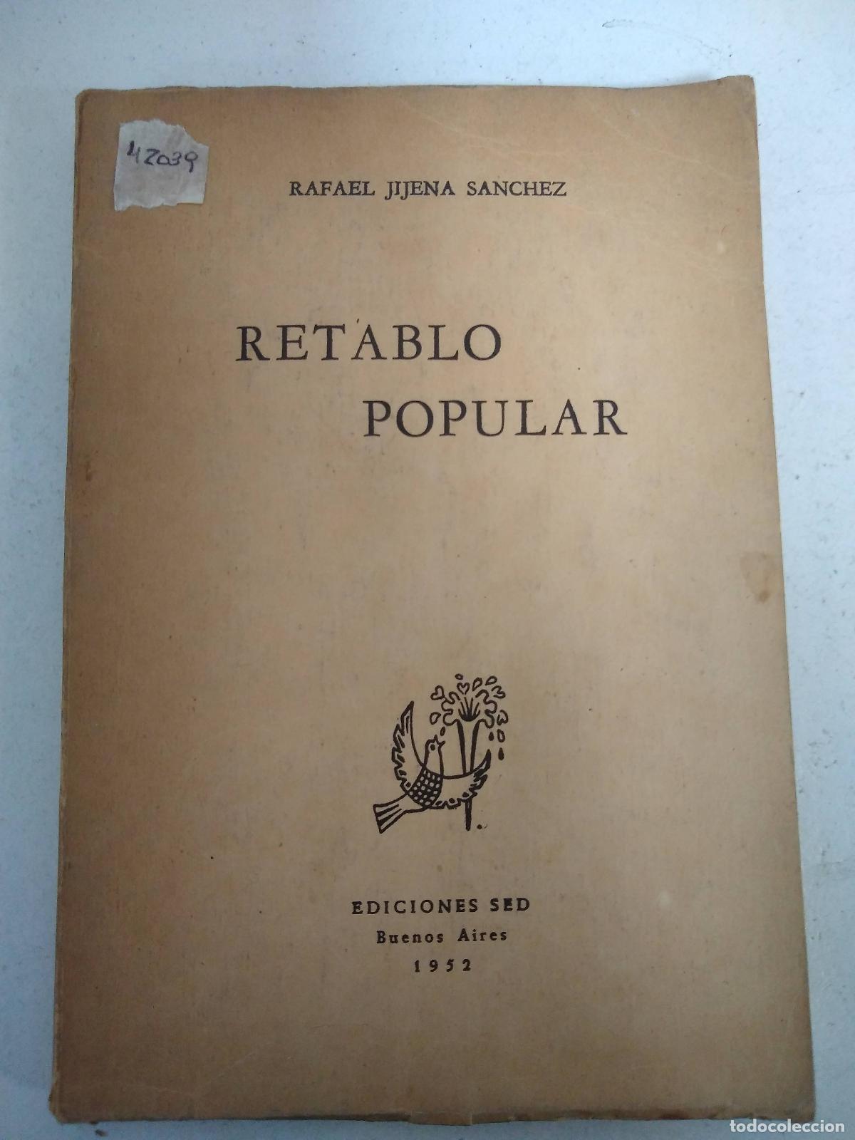 Libros: retablo popular - rafael jijena sanchez - Foto 1