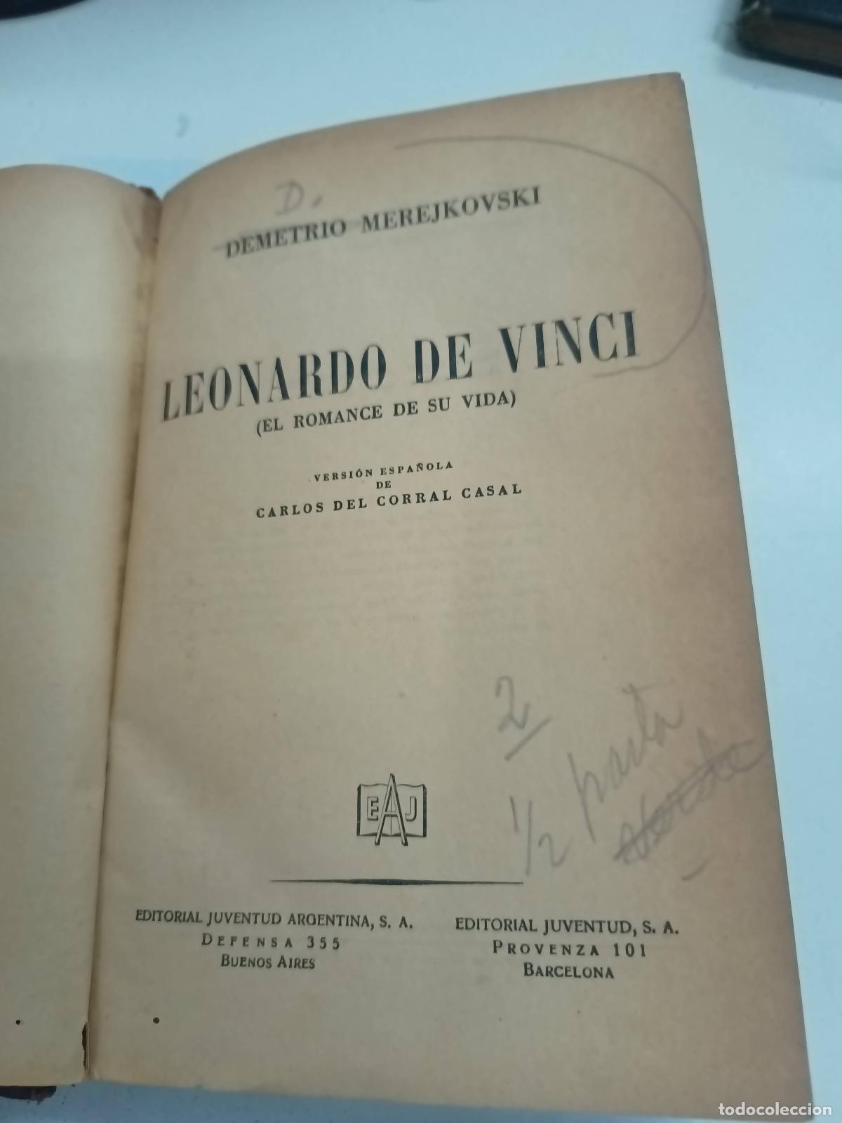 Libros: Leonardo De Vinci - Demetrio Merejkovski - Foto 1