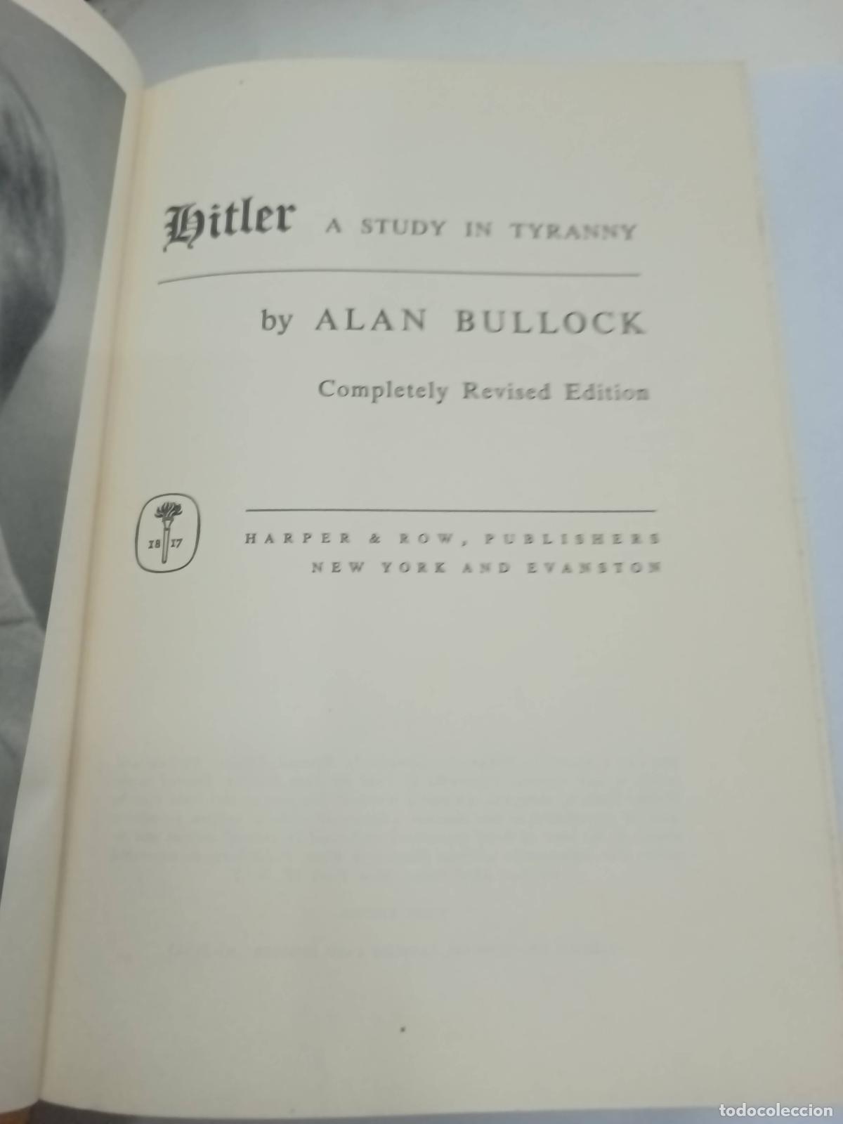 Libros: Hitler, a Study in Tyranny - Alan Bullock - Foto 1