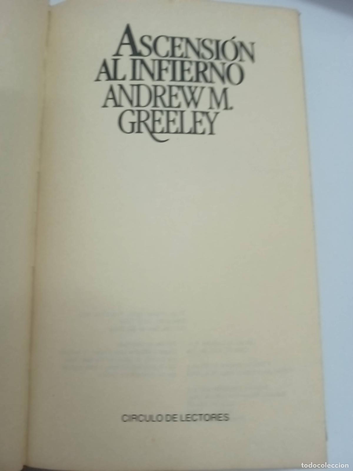 Libros: Ascenci&oacute;n al infierno - Andrew Greeley - Foto 1