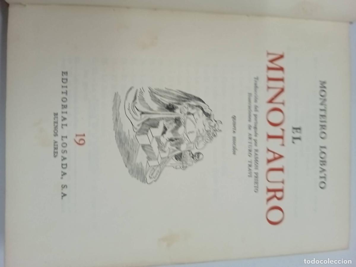 Libros: El minotauro - Monteiro Lobato - Foto 1