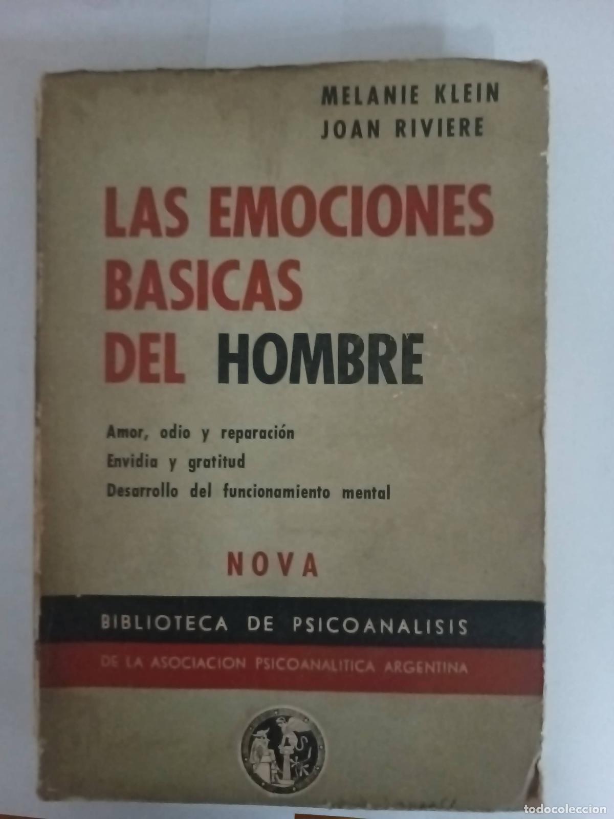 Libros: Las emociones basicas del hombre - Melanie klein - Foto 1
