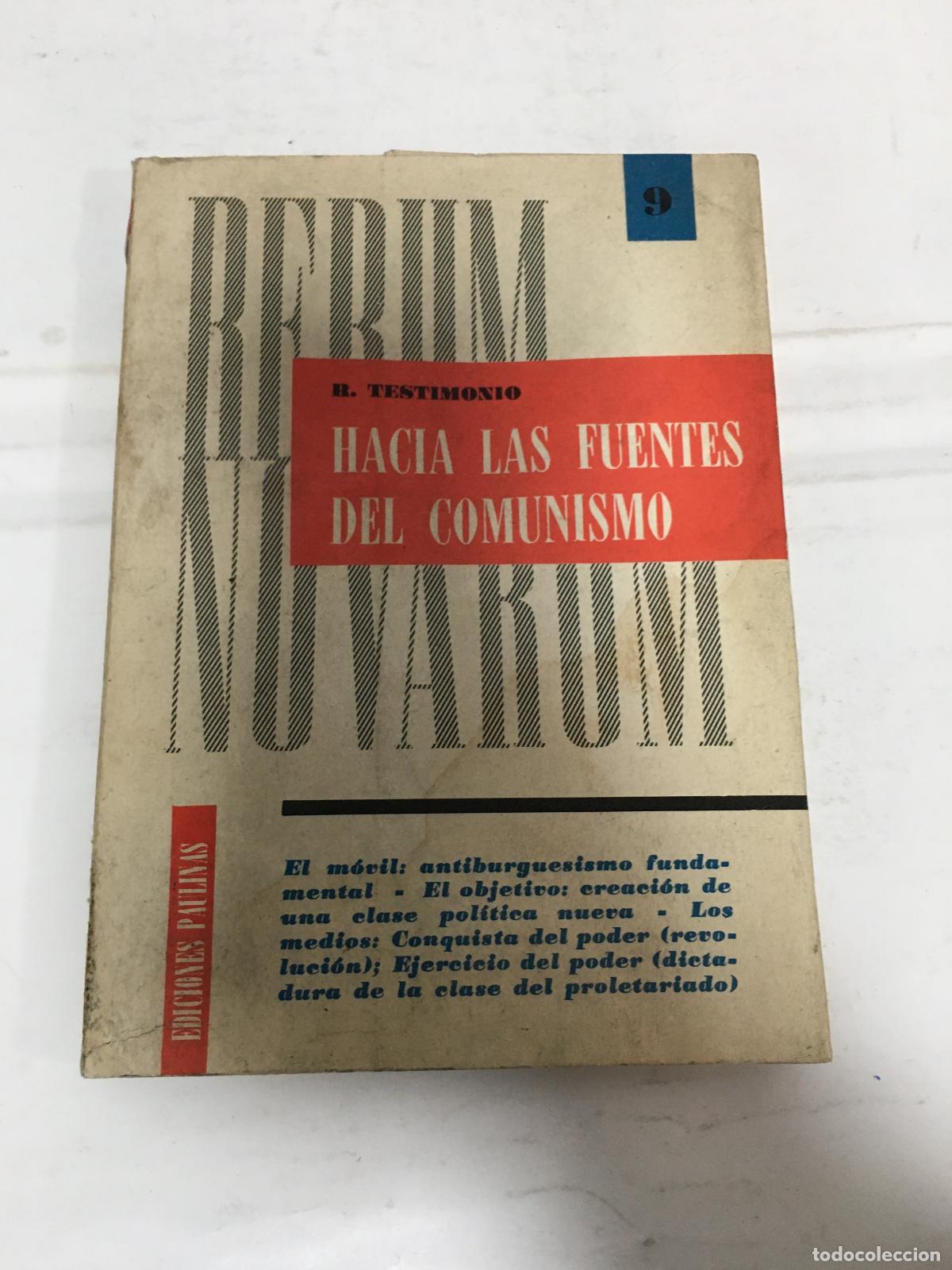 Libros: Hacia las fuentes del comunismo - Testimonio - Foto 1