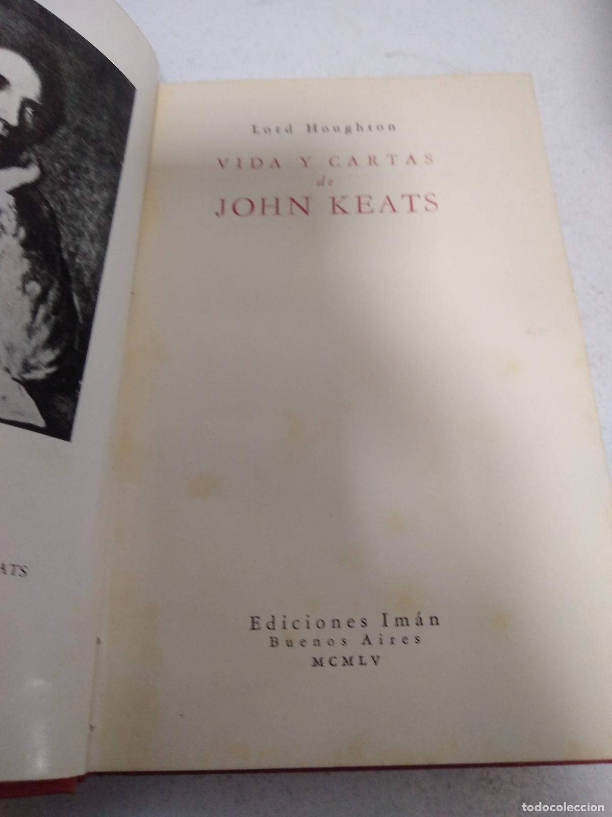 Libros: Vida y cartas de john keats - Lord Houghton