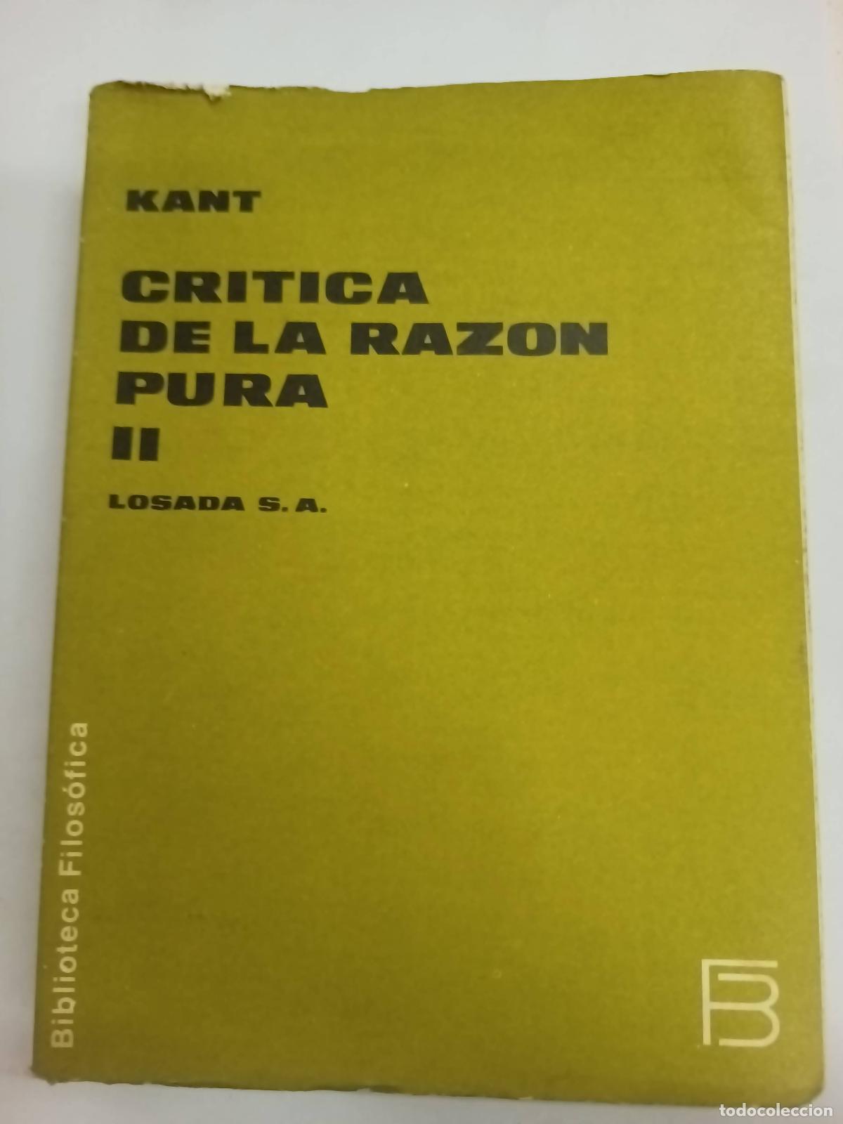 Libros: Critica de la razon pura II - Kant - Foto 1