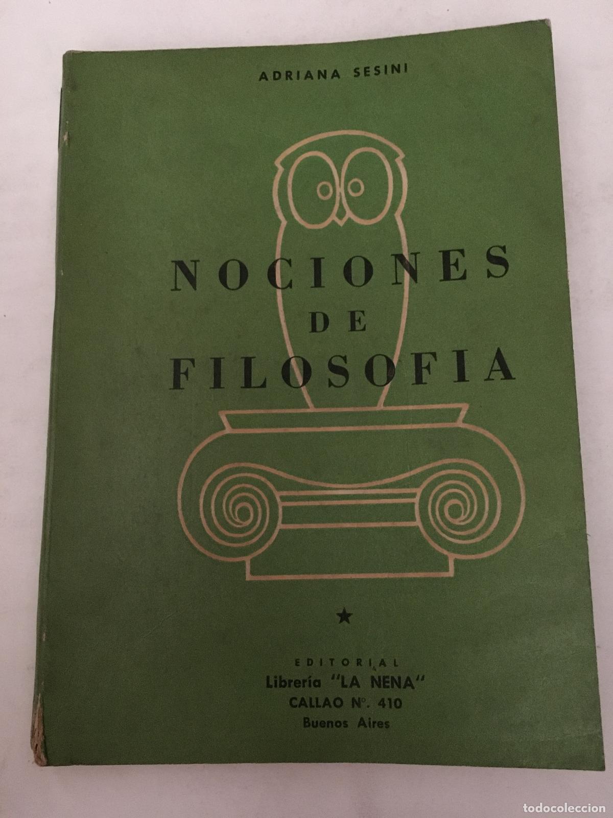 Libri di seconda mano: Nociones de filosofia - Adriana Sesini