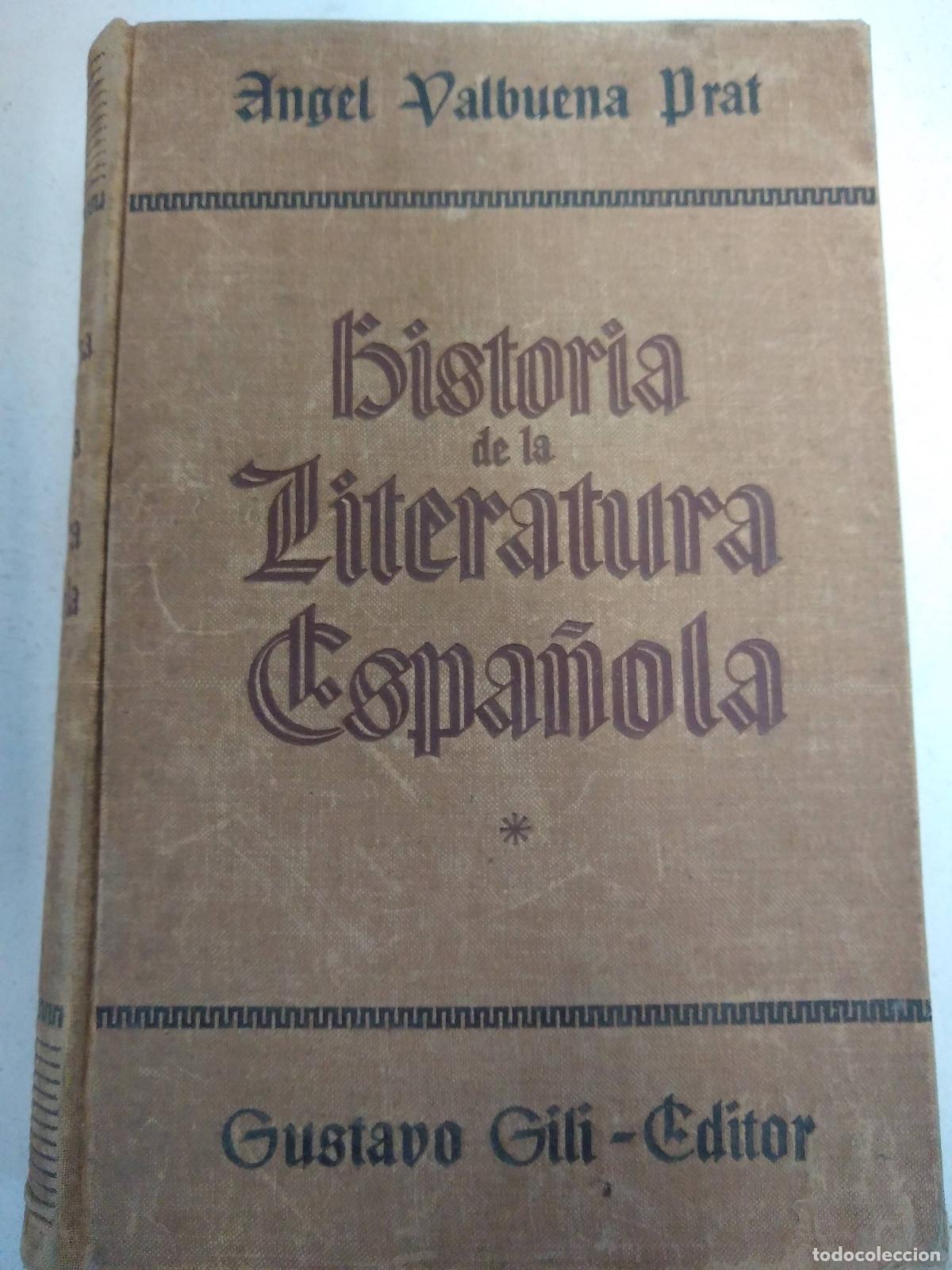 Libri di seconda mano: Historia de la literatura espa&ntilde;ola (I) - &Aacute;ngel Valbuena Prat