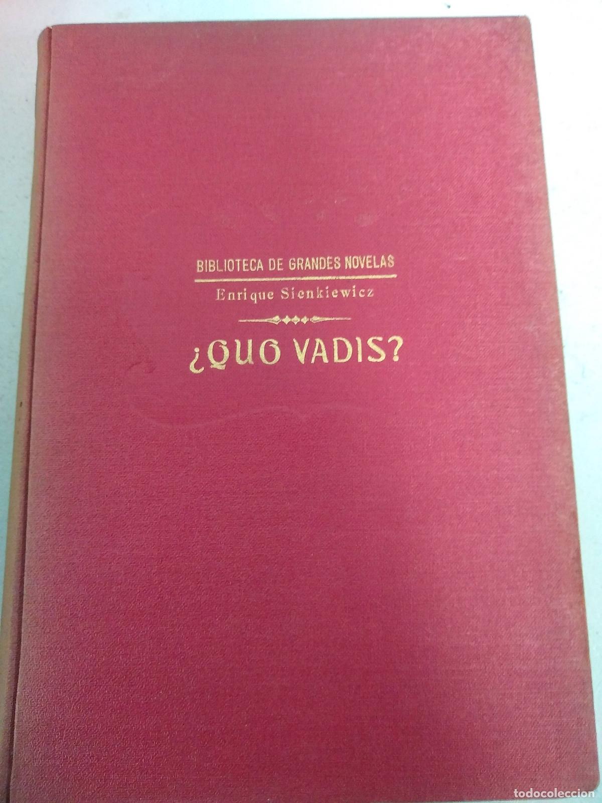B&uuml;cher: QUO VADIS? TOMO I. - SIENKIEWICZ, Enrique.