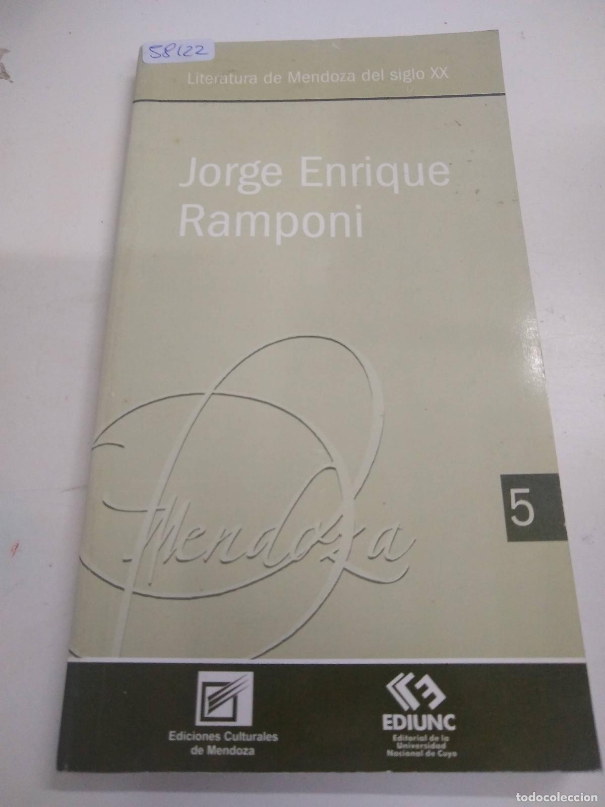 Libros: Literatura mendocina del siglo XX. vol. 5 - Jorge Enrique Ramponi